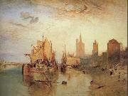Cologne:The arrival of a packet-boat:evening Joseph Mallord William Turner